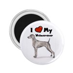 I Love My Weimaraner 2.25  Magnet