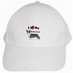 I Love My Welsh Corgi White Cap