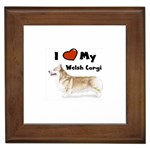 I Love My Welsh Corgi Framed Tile