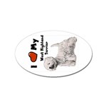 I Love My West Highland Terrier Westie Sticker (Oval)