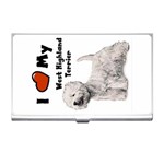 I Love My West Highland Terrier Westie Business Card Holder