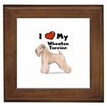 I Love My Wheaten Terrier Framed Tile