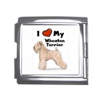 I Love My Wheaten Terrier Mega Link Italian Charm (18mm)