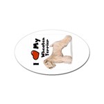 I Love My Wheaten Terrier Sticker (Oval)