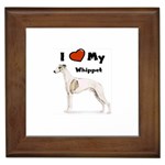 I Love My Whippet Framed Tile