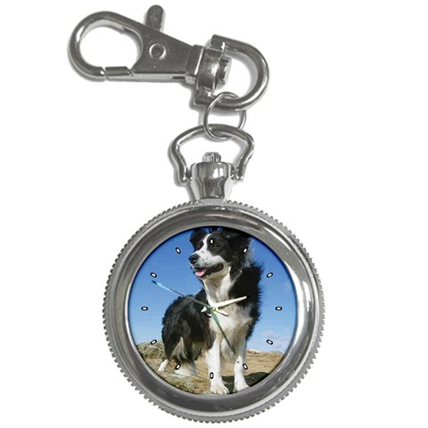 Border Collie Key Chain Watch from ArtsNow.com Front