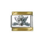 3-28-1-1 Gold Trim Italian Charm (9mm)