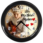 mygirlclock2Skylar Wall Clock (Black)