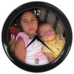 FAMILYPHOTOS2.3.05 028 Wall Clock (Black)