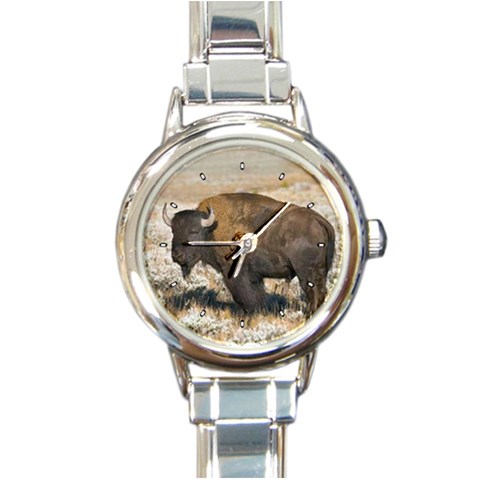 Buffalo Round Italian Charm Watch from ArtsNow.com Front