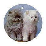 Persian Cats Kittens Ornament (Round)