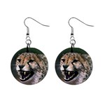 Cheetah 1  Button Earrings