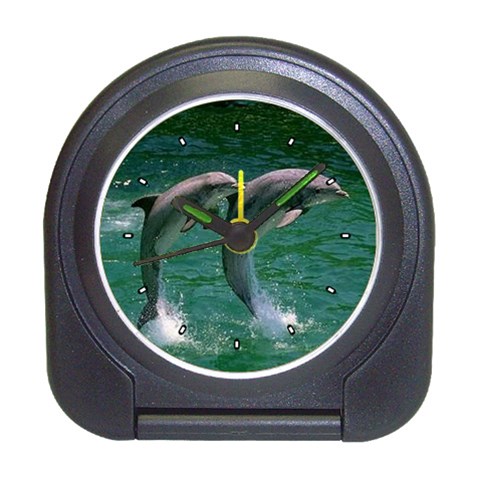 Dolphins Travel Alarm Clock from ArtsNow.com Front