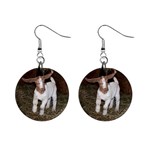 Goat 1  Button Earrings