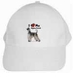 I Love My Afghan Hound White Cap