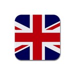 British English Flag Rubber Square Coaster (4 pack)