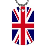 British English Flag Dog Tag (One Side)