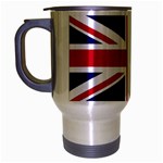 British English Flag Travel Mug (Silver Gray)