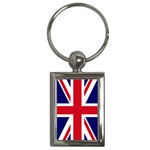 British English Flag Key Chain (Rectangle)