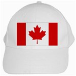 Canadian Flag White Cap