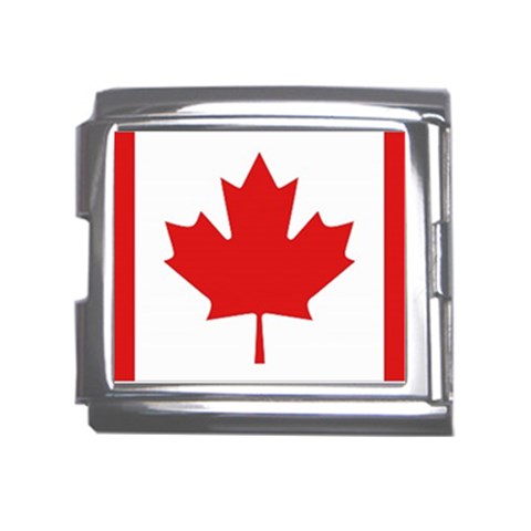 Canadian Flag Mega Link Italian Charm (18mm) from ArtsNow.com Front