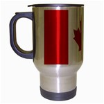 Canadian Flag Travel Mug (Silver Gray)