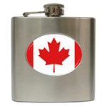 Canadian Flag Hip Flask (6 oz)