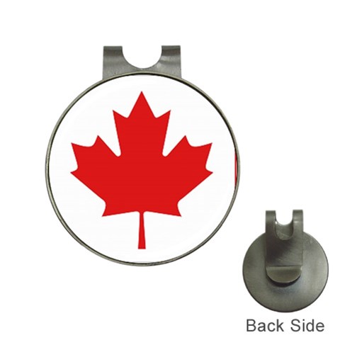 Canadian Flag Golf Ball Marker Hat Clip from ArtsNow.com Front