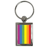 Gay Pride Flag Key Chain (Rectangle)