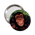 Chimp Chimpanzee 2.25  Handbag Mirror