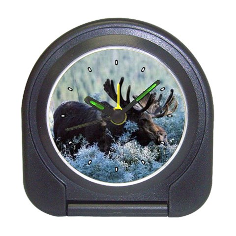 Moose Travel Alarm Clock from ArtsNow.com Front