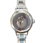 Rabbit Round Italian Charm Watch