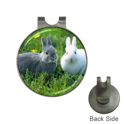 Rabbits Golf Ball Marker Hat Clip from ArtsNow.com Front