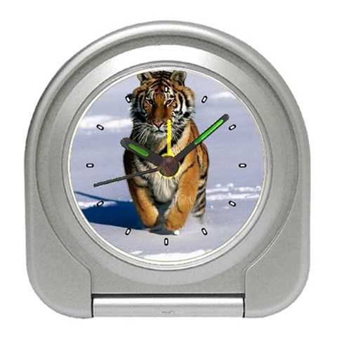 Siberian Tiger Travel Alarm Clock from ArtsNow.com Front