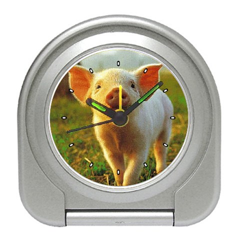 Pig Piglet Travel Alarm Clock from ArtsNow.com Front