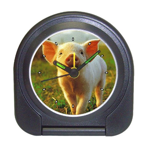 Pig Piglet Travel Alarm Clock from ArtsNow.com Front