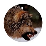 Wolf Ornament (Round)