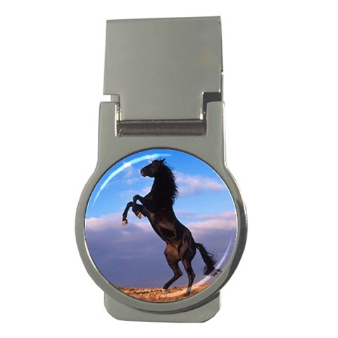 Horse Stallion Money Clip (Round) from ArtsNow.com Front