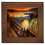 Scream Munch Framed Tile