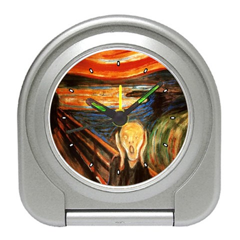 Scream Munch Travel Alarm Clock from ArtsNow.com Front