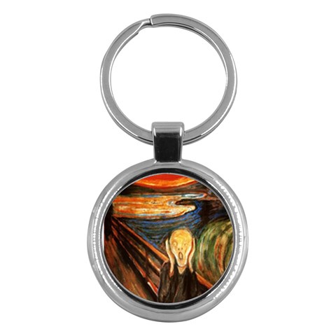 Scream Munch Key Chain (Round) from ArtsNow.com Front