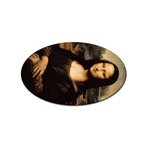 Mona Lisa Da Vinci Sticker (Oval) from ArtsNow.com Front