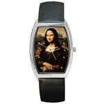 Mona Lisa Da Vinci Barrel Style Metal Watch