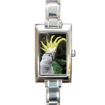 Cockatoo Parrots Rectangular Italian Charm Watch