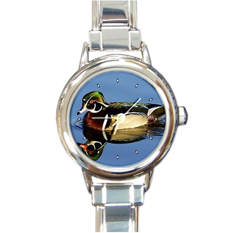 Duck Round Italian Charm Watch from ArtsNow.com Front