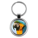 Macaw Parrot Key Chain (Round)