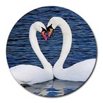 Swans Round Mousepad