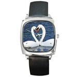 Swans Square Metal Watch