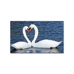 Swans Sticker (Rectangular)