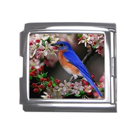 Blue Bird Mega Link Italian Charm (18mm) from ArtsNow.com Front